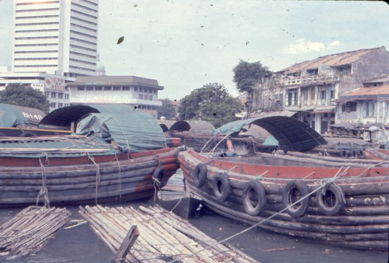 Boats, Singapore, 1970s