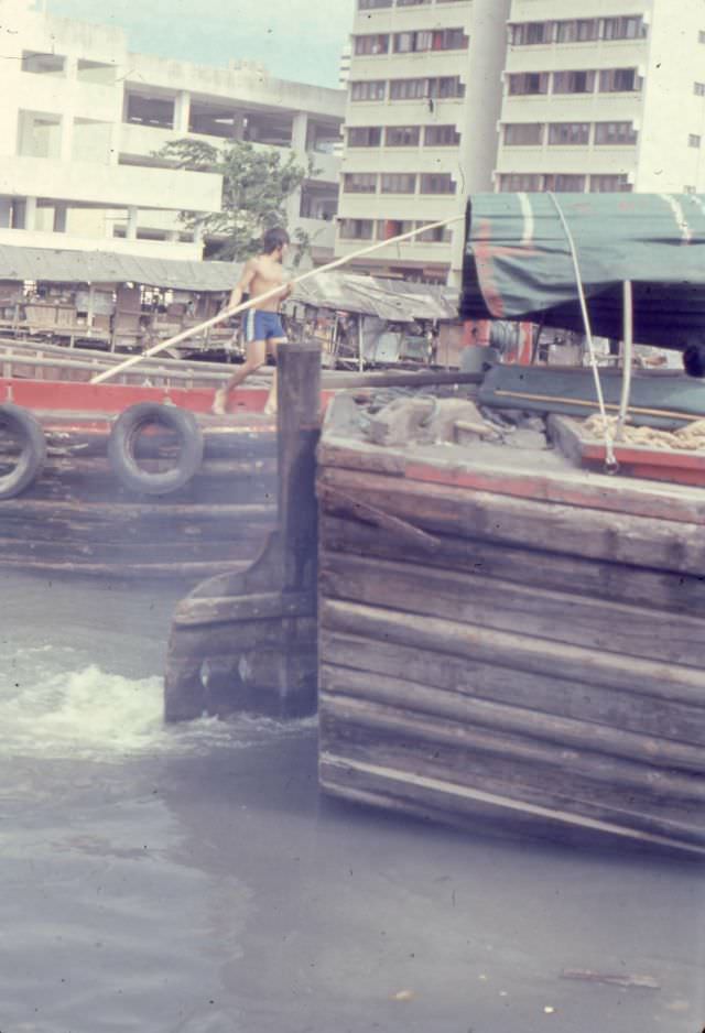 Boats, Singapore, 1970s