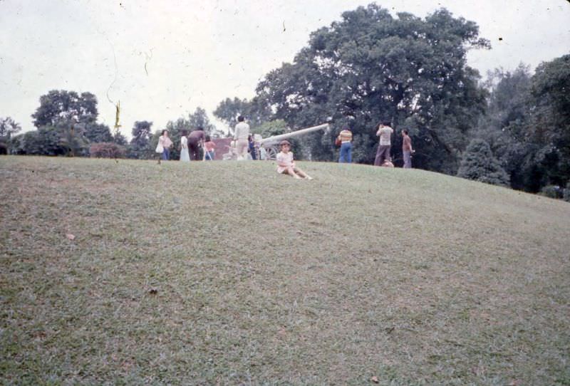 Park in Singapore, 1970s