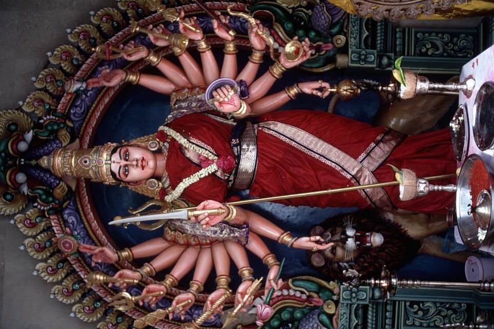 Hindu Deity in Singapore Temple, 1980s