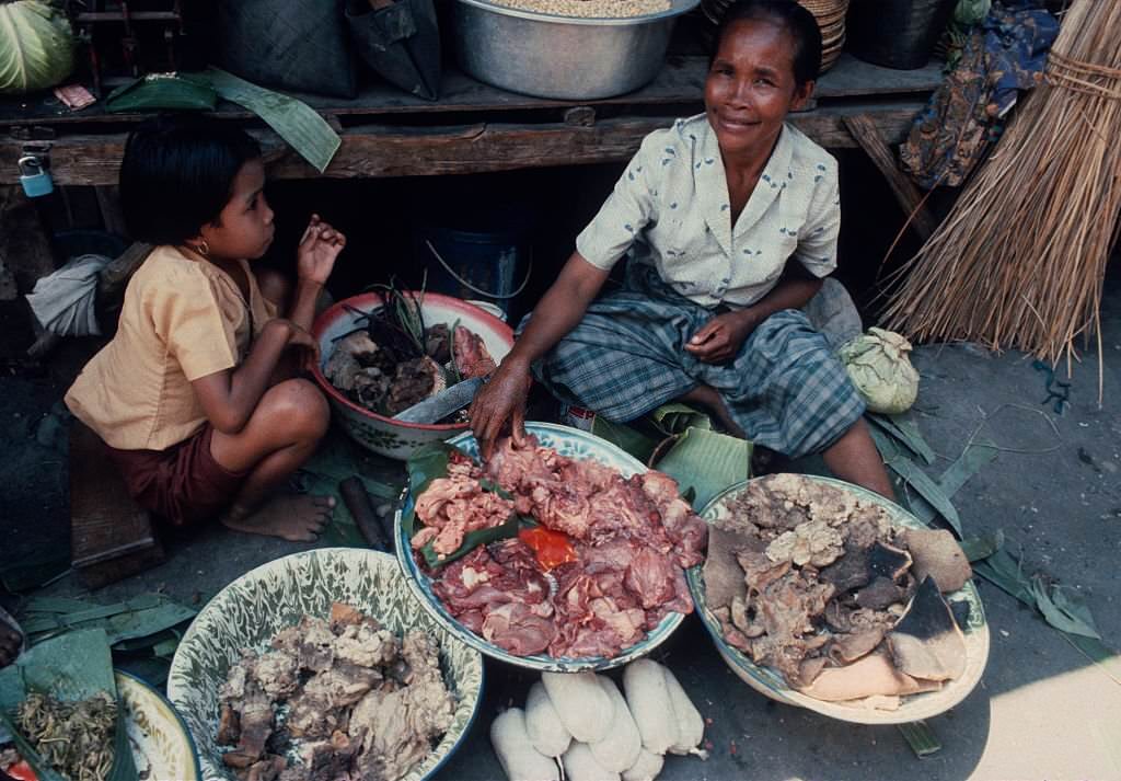 Market, Chinatown, Singapore, 1983.