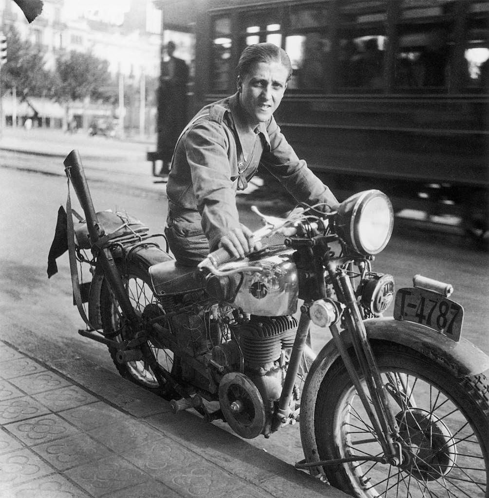 A Militiaman in the Spanish Civil War Between 1936 And 1939.