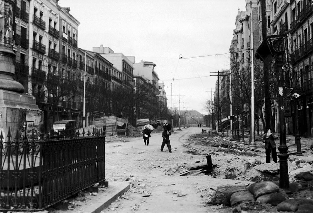 Madrid Bombed By The Nationalist Air Force during The Spanish Civil War, 1936
