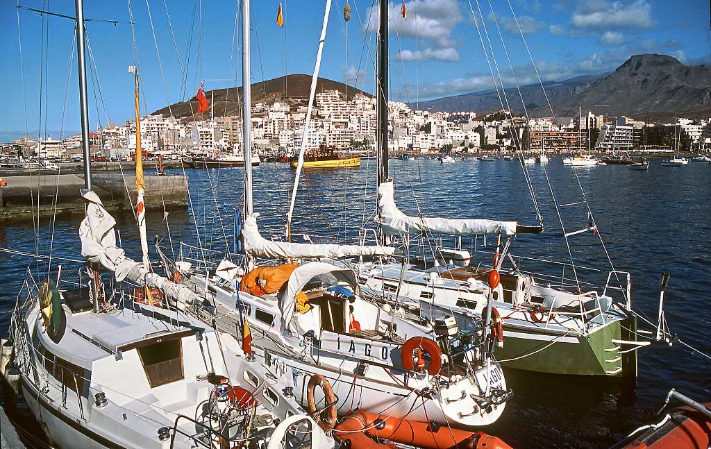 Los Christianos on Tenerife South, 1978