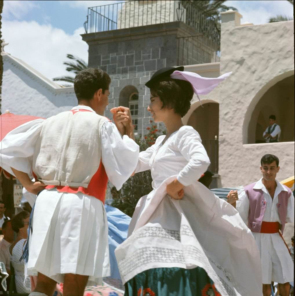 Traditional dance in Tenerife 1970
