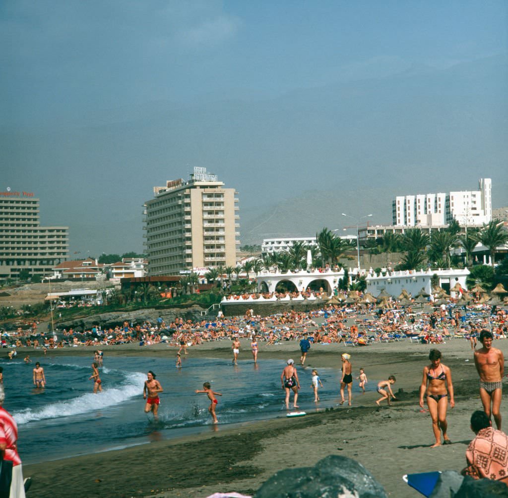 Volcanic island Tenerife, Spain 1970s.