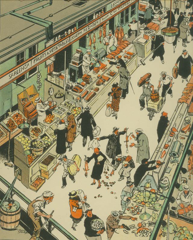 Washington Market, from “Tony Sarg's New York”