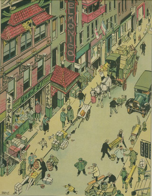 Chinatown, from “Tony Sarg's New York”