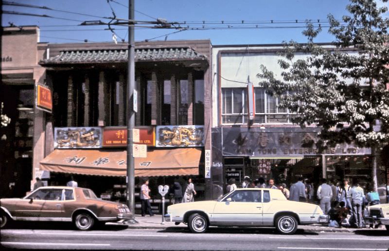 Chinese grocery stores on Main Street (just south of Keefer Street), Vancouver, 1984