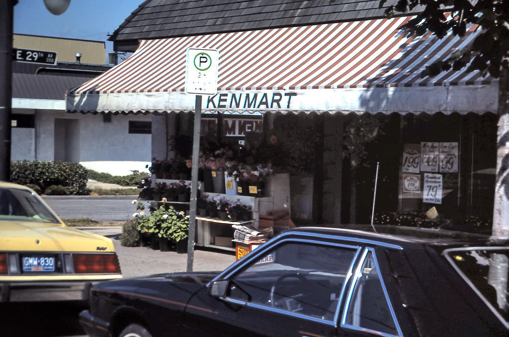 KenMart Groceries at 29th & Main Street, Vancouver in 1984.