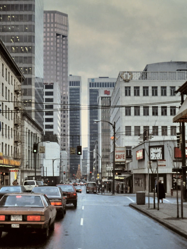 Dunsmuir Street, Vancouver, 1986