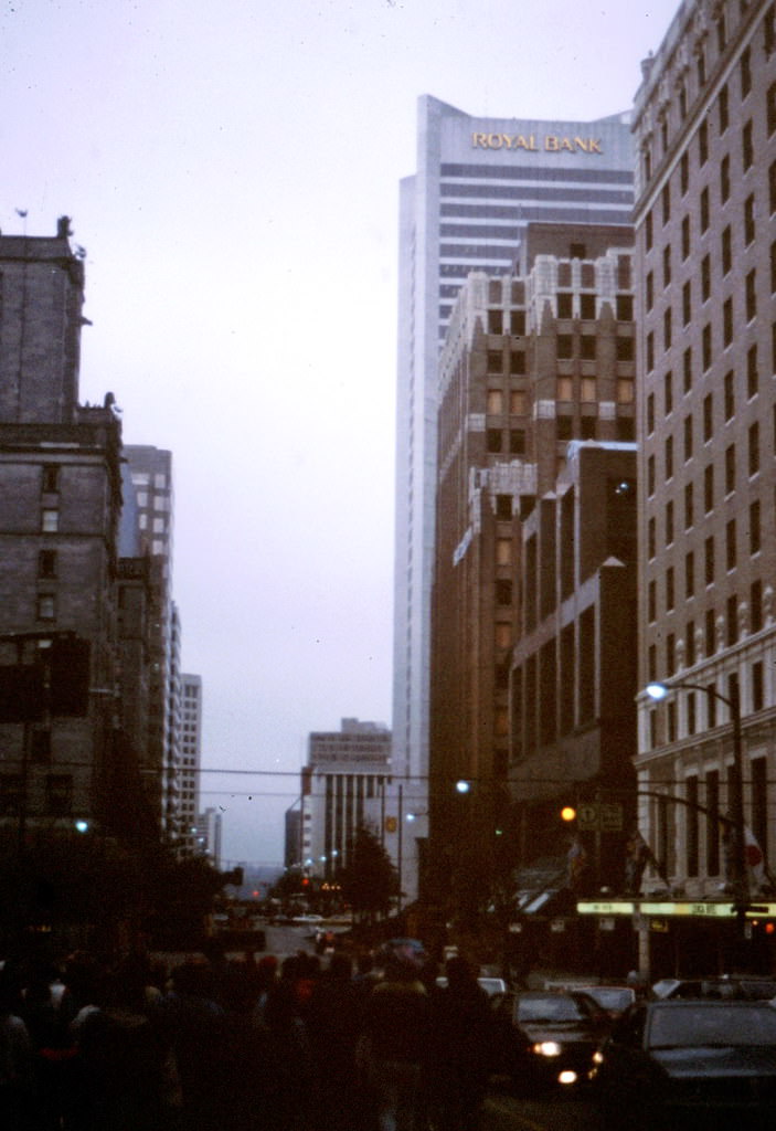 Georgia Medical-Dental Building Demolition, Vancouver, 1989.