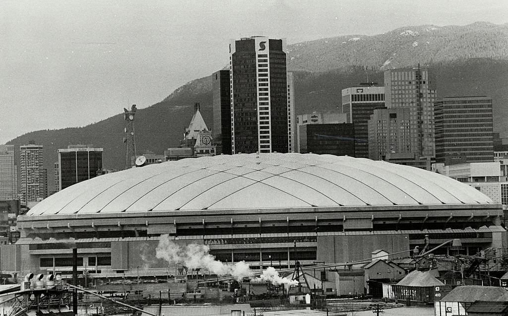 Operation of one of the newest of domed stadia, Vancouver, 1980s