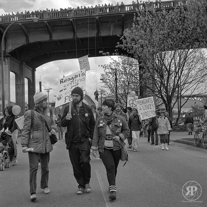 Peace Under Burrard Bridge, Vancouver, 1985