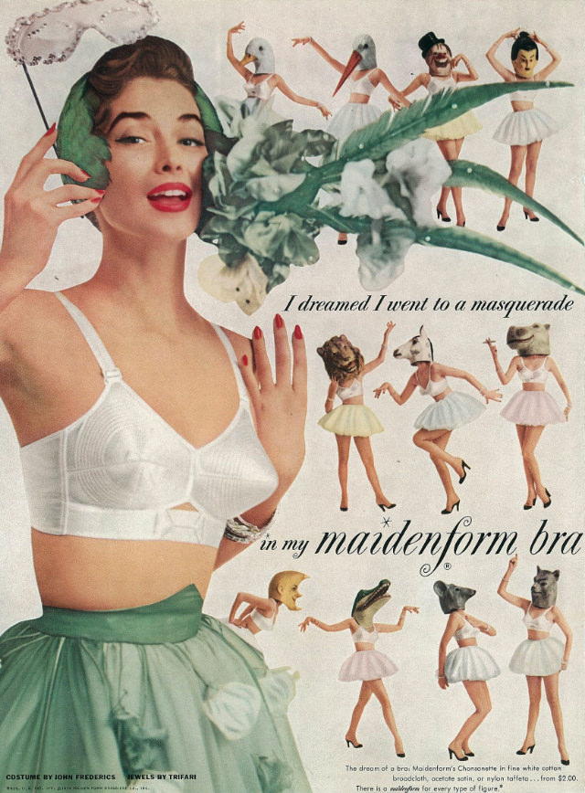 'I Dreamed..': Vintage Maidenform Bra Ads from the 1940s and 1950s