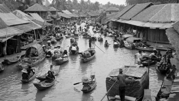 Bangkok's Chao Phraya River 1950s
