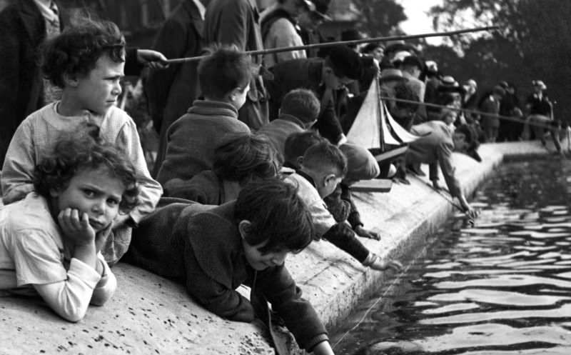 French Children Playing 1930s and 1940s