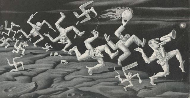 Stunning and Creative Anti-Nazi Illustrations by Boris Artzybasheff During WWII