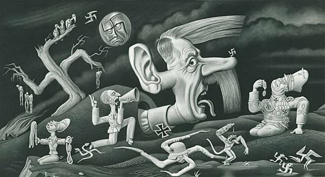 Stunning and Creative Anti-Nazi Illustrations by Boris Artzybasheff During WWII