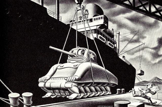 Stunning and Creative Anti-Nazi Illustrations by Boris Artzybasheff During WWII