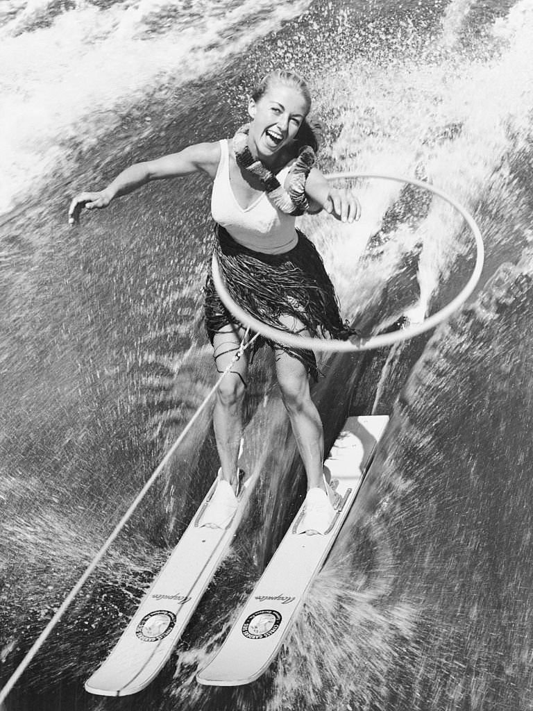 Belle Ringer Water Skiing at Cypress Gardens