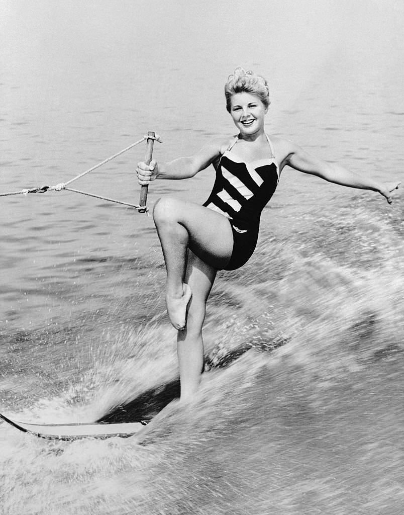 Valarie Noll Skiing on the Water at Cypress Gardens, Florida.