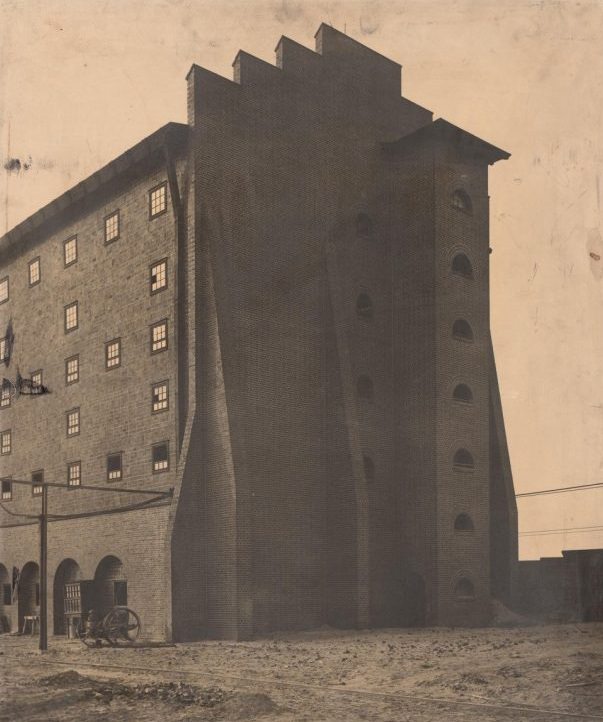 Hans Poelzig, Chemische Fabrik, Luban Schwefelsäure-Fabrik, Giebelansicht