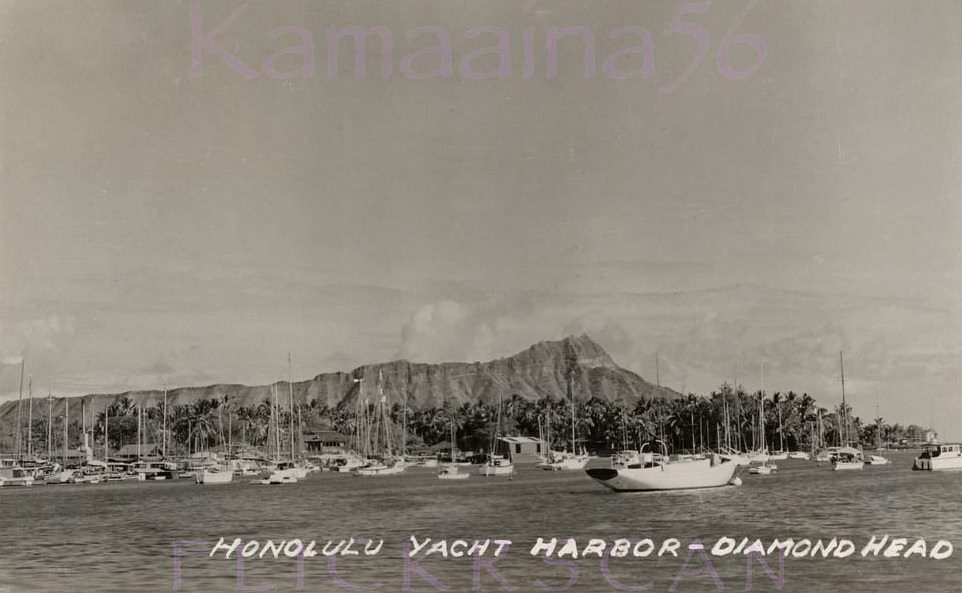 Honolulu Yacht Harbor, 1940s