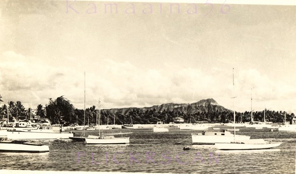 Ala Moana Yacht Anchorage, 1944