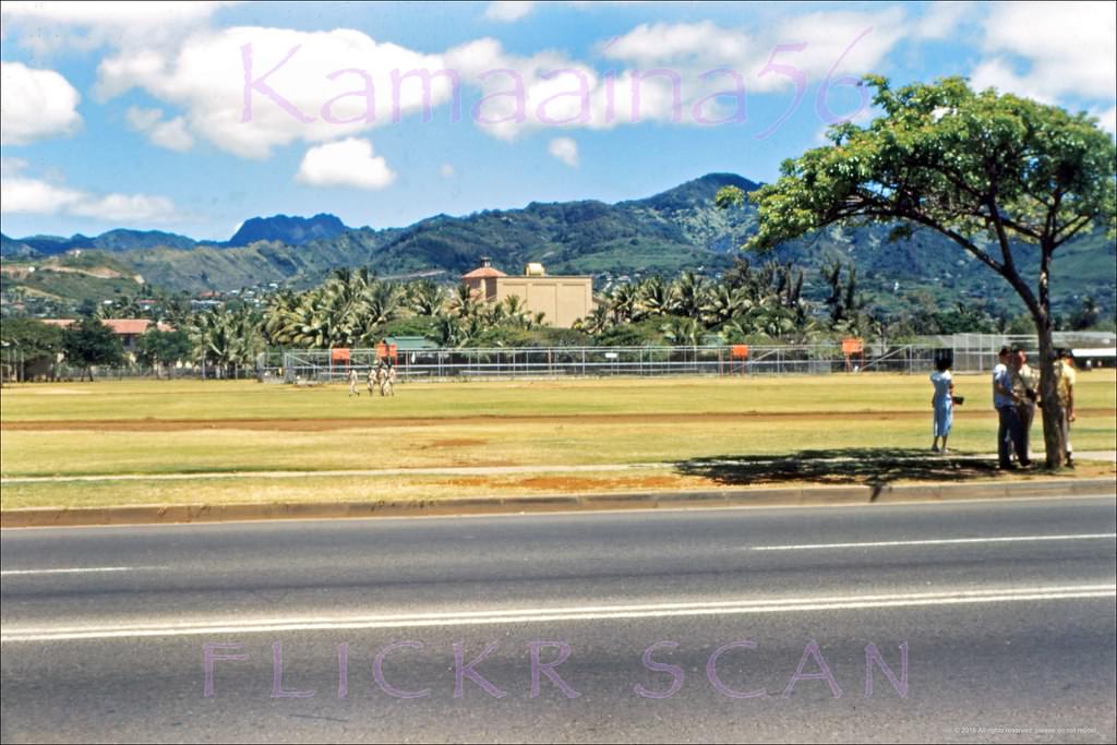 McKinley High Kapiolani Ave, 1949