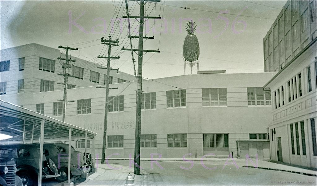 Dole Pineapple Iwilei Road, 1940s.
