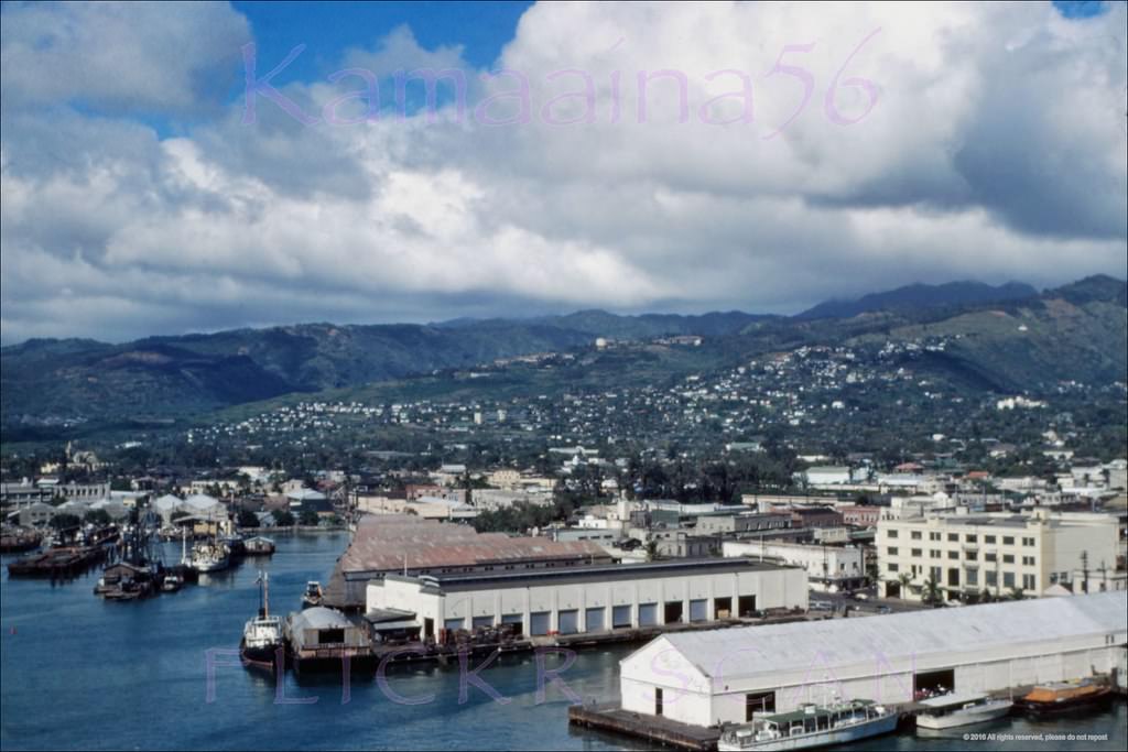 Aloha Tower View West, 1949.