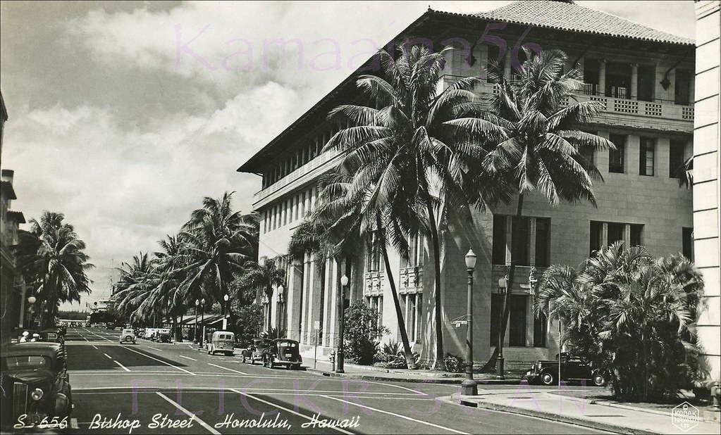 Bishop Street Makai, 1941.