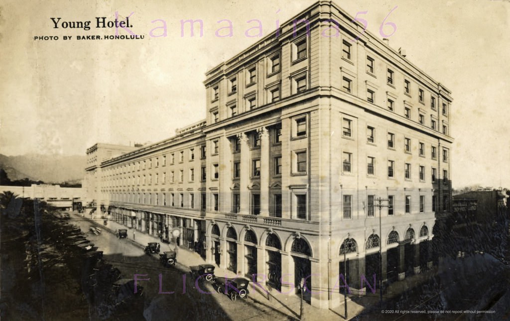 Young Hotel Honolulu, 1920s.