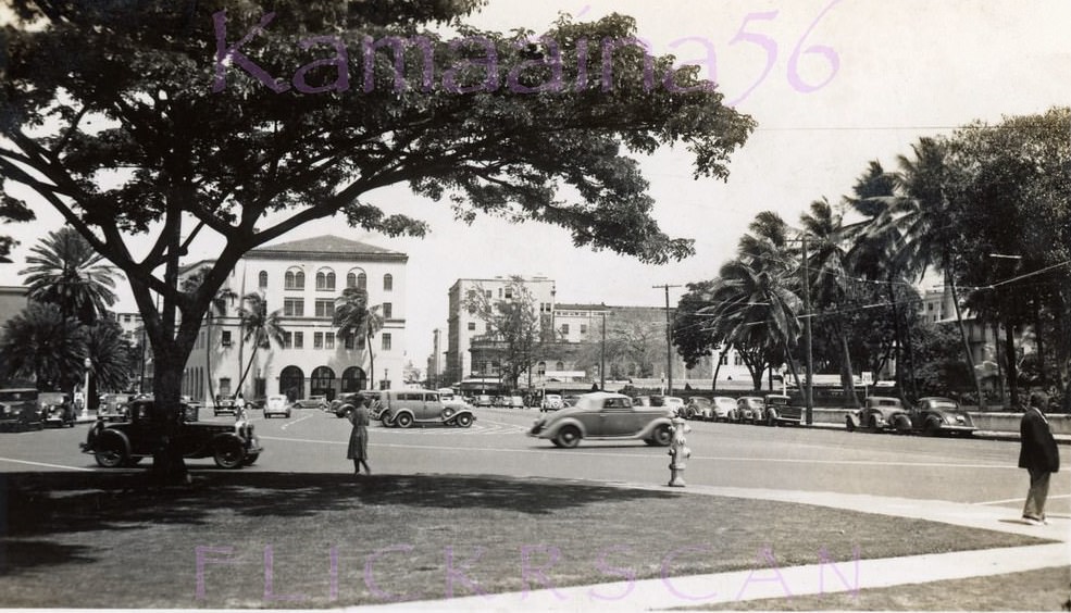 Palace Square Honolulu, 1930s.