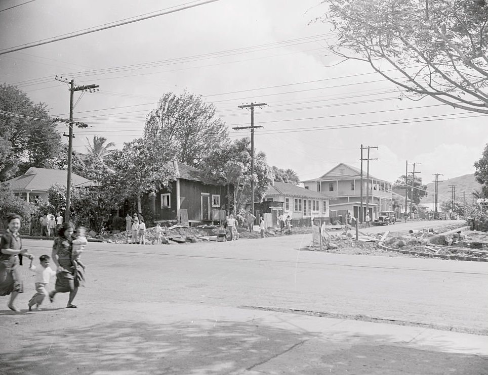 Families Fleeing Neighborhood.