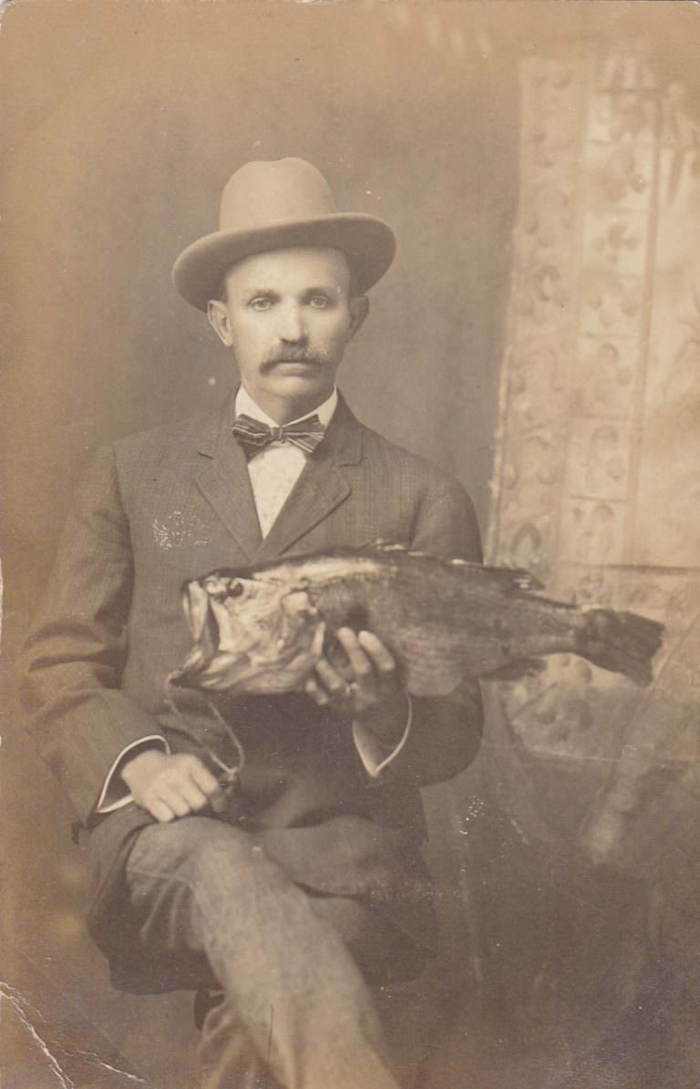 Hilarious Vintage Photos of Men Holding their Fish