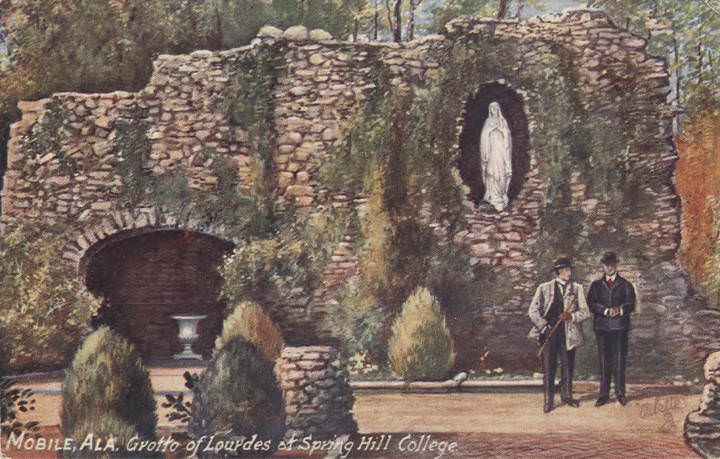Grotto of Lourdes at Spring Hill College, Mobile, Alabama, 1900s