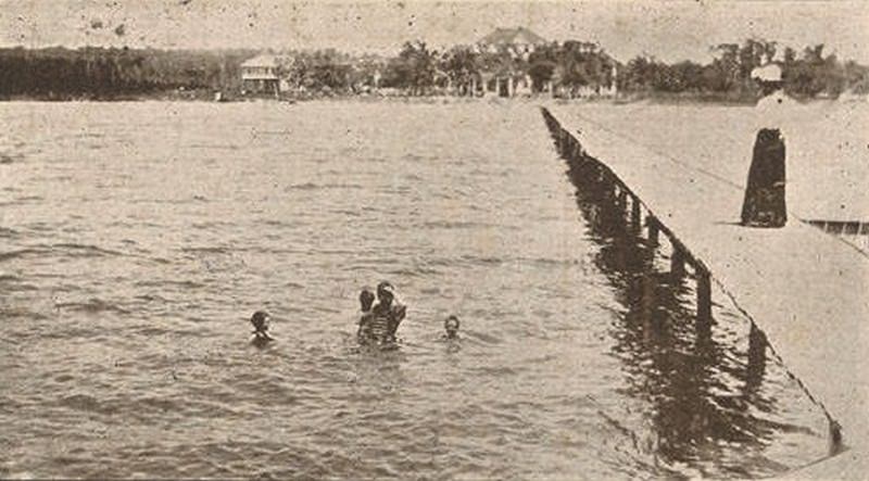 Bathing at Rolston's Hotel, Coden, Mobile, Alabama, 1900s
