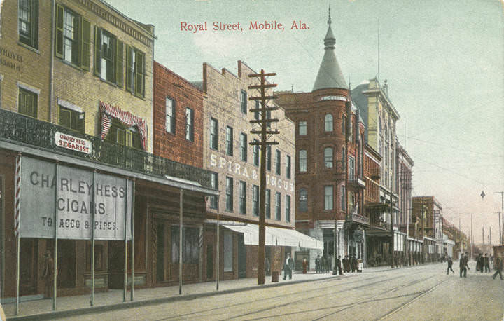 Royal Street, Mobile, 1908