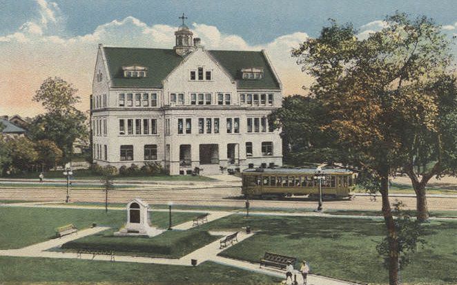 Ryan Park and Convent of Mercy, Mobile, 1908