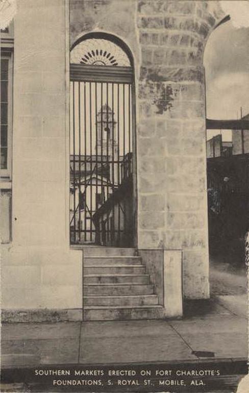 Southern Markets Erected on Fort Charlotte's Foundations, S. Royal St., Mobile, 1907