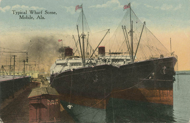 Typical Wharf Scene, Mobile, 1907