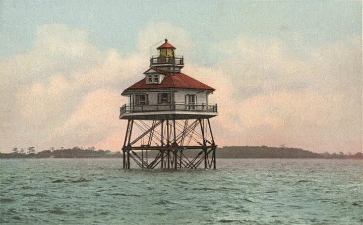 Middle Bay Lighthouse in Mobile Bay, 1903