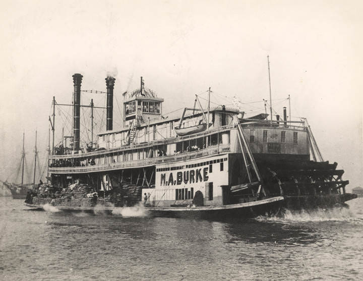 Steamboat "M. A. Burke" in Mobile, Alabama, 1903