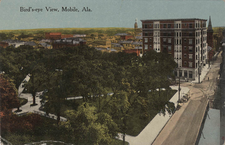 Bird's-eye View, Mobile, 1900s