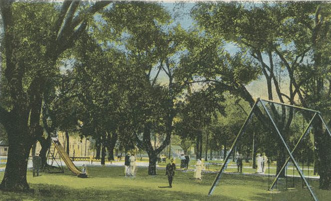 Children's Playground in Washington Square, Mobile, 1900s