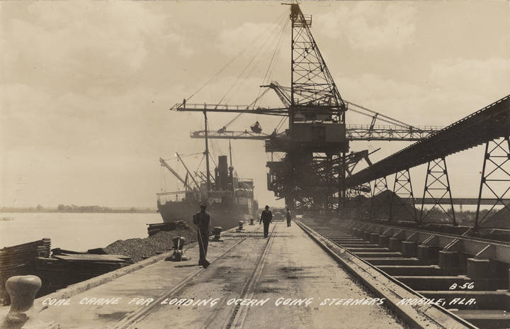 Coal Crane For Loading Ocean Going Steamers Mobile, 1900s