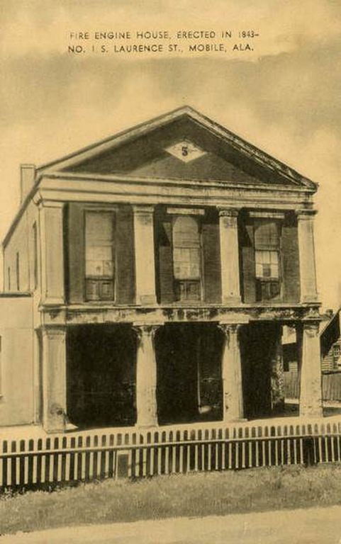 Fire Engine House, Erected in 1843- No. 1 S. Laurence St., Mobile, 1901