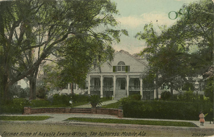 Former Home of Augusta Evans-Wilson, the Authoress, Mobile, 1900s